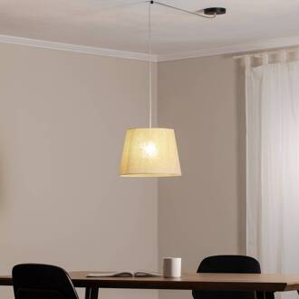 Ascot hanglamp, beige, Ø 38 cm, stof, gedecentraliseerd beige, zwart