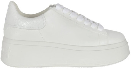 Ash Platform Leren Sneakers ASH , White , Dames - 40 EU