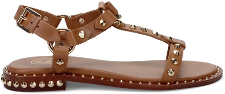 Ash Studded Leather Brown Sandals ASH , Brown , Dames - 38 Eu,37 Eu,39 Eu,36 EU