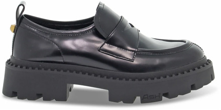 Ash Zwarte geborstelde platte schoen voor vrouwen ASH , Black , Dames - 37 Eu,38 Eu,39 Eu,40 EU