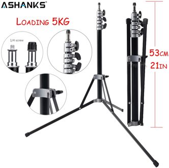 Ashanks 7ft/210Cm Light Stand Fotografie Opvouwbare Statief E27 Lamp Houder Voor Foto Video Studio Verlichting Lichtgewicht Draagbare
