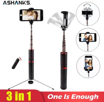 ASHANKS Bluetooth Selfie Stok Mini Statief 3 in 1 Monopod Selfie Stok Bluetooth Draadloze Afstandsbediening Sluiter voor Android & Iphone