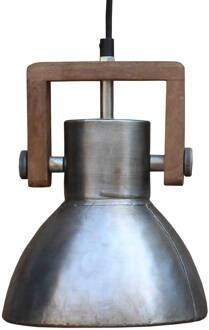 Ashby Single hanglamp Ø19cm zilver bruin, zilver