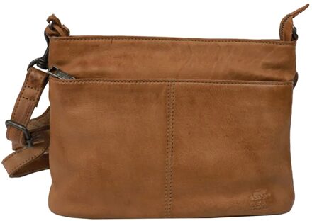 Ashley Crossbody cognac Damestas - H 18 x B 26 x D 6