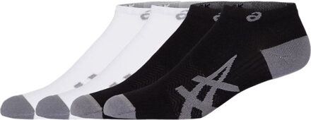 ASICS 2-Pack Light Run Enkel Sokken zwart/wit - 47-49