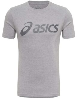 ASICS Big Logo Tee - Sportshirts Heren Grijs - XXL