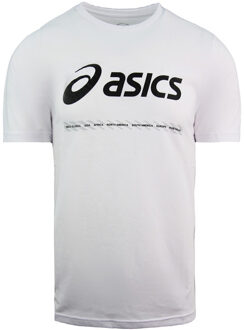 ASICS City SS Top 1 Tee 2033A085-100, Mannen, Wit, T-shirt maat: S