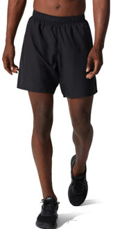 ASICS Core 2-N-1 7IN Shorts - Hardloopshorts met Binnenbroek Zwart - XL