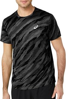 ASICS core hardloopshirt grijs/zwart heren - L