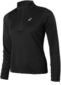 ASICS Core Longsleeve 1/2 Zip Top - Zwart Hardloopshirt Dames - XS