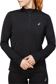 ASICS Core LS 1/2 Zip Shirt Dames zwart - M