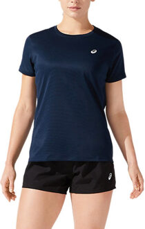 ASICS Core Short Sleeve Top - Blauw T-shirt dames - L