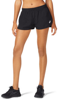 ASICS Core Split Short Dames zwart - wit - L