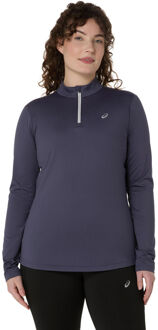 ASICS Core Winter 1/2 Zip Hardloopshirt Dames-Blaugrau - M