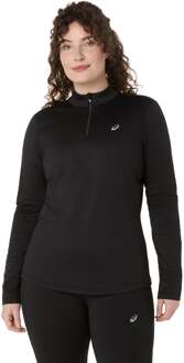 ASICS Core Winter 1/2 Zip Hardloopshirt Dames-Zwart - L