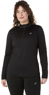 ASICS Core Winter 1/2 Zip Hardloopshirt Dames-Zwart - L
