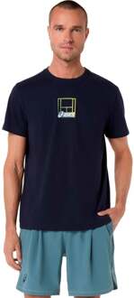 ASICS Court Core Graphic T-shirt Heren-donkerblauw - XL