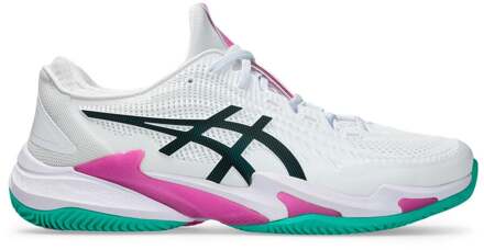 ASICS Court FF 3 Clay Tennisschoenen Heren-wit, pink - 49