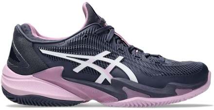 ASICS Court FF 3 Tennisschoenen Dames-Donkerblauw,Roze - 35.5,37.5,39.5