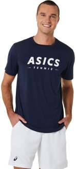 ASICS Court GPX Tee T-shirt Heren donkerblauw - S,M,L,XL,XXL