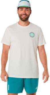 ASICS Court Graphic T-shirt Heren crème - XXL
