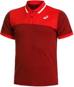 ASICS Court Polo Polo Heren donkerrood - S,M,L,XL,XXL