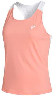 ASICS Court Tank Tennistop Dames roze - wit - M