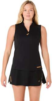 ASICS Court Tanktop Dames-Zwart - S