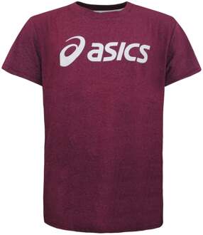 ASICS Essentials Heren Burgundy T-shirt Bourgogne - 2XL