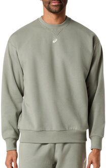 ASICS Fleece Relaxed Crew-Neck Sweater Heren - XS