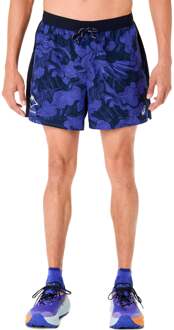 ASICS Fujitrail AOP 5in Hardloopshorts Heren-donkerblauw, blauw - S,M,L,XL,XXL