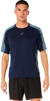ASICS Fujitrail Elite Hardloopshirt Heren-donkerblauw, grijs - S,M,L,XL