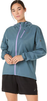 ASICS Fujitrail Elite Waterproof Jack Dames grijs - M