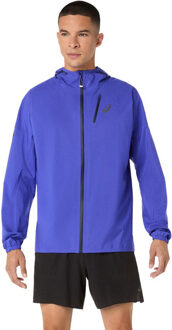 ASICS Fujitrail Elite Waterproof Jack Heren donkerblauw - S