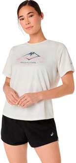 ASICS Fujitrail Hardloopshirt Dames-beige - XS