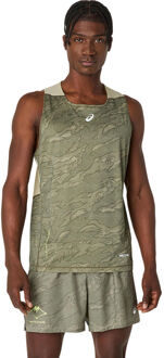 ASICS Fujitrail Hardloopshirt Heren-Groen,Zwart - XL