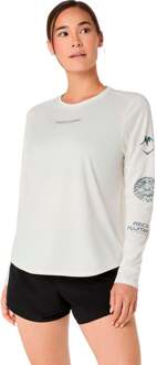 ASICS Fujitrail Logo Hardloopshirt Dames-beige - XS,S,M,L,XL