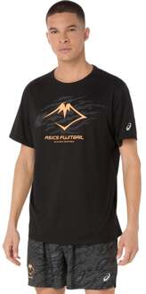 ASICS Fujitrail Logo Hardloopshirt Heren-Zwart - S,M,L