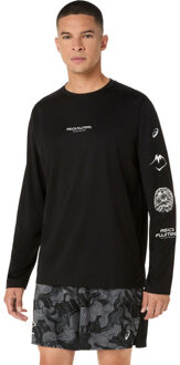 ASICS Fujitrail Logo Longsleeve Heren wit
