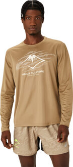 ASICS Fujitrail Logo Longsleeve T-Shirt Heren bruin - 2XL