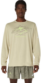 ASICS Fujitrail Logo Longsleeve T-Shirt Heren bruin - S