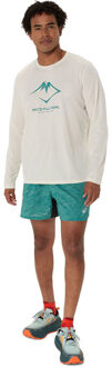 ASICS Fujitrail Logo Longsleeve T-Shirt Heren groen - XL