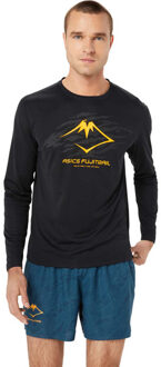 ASICS Fujitrail Logo Longsleeve T-Shirt Heren zwart - M