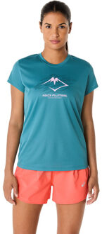 ASICS Fujitrail Logo T-Shirt Dames groen - XS