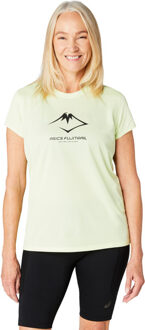 ASICS Fujitrail Logo T-Shirt Dames lichtgroen - XL