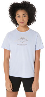 ASICS Fujitrail Logo T-Shirt Dames navy - S