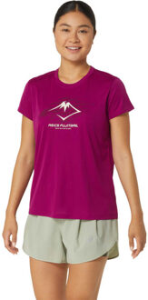 ASICS Fujitrail Logo T-Shirt Dames paars - M