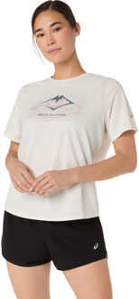 ASICS Fujitrail Logo T-Shirt Dames wit - XS