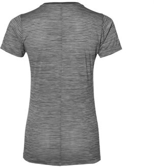 ASICS FuzeX V-neck T-shirt dames  Sportshirt - Maat S  - Vrouwen - grijs