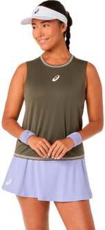 ASICS Game   Tanktop Dames-olijf - XS,S,M,L,XL